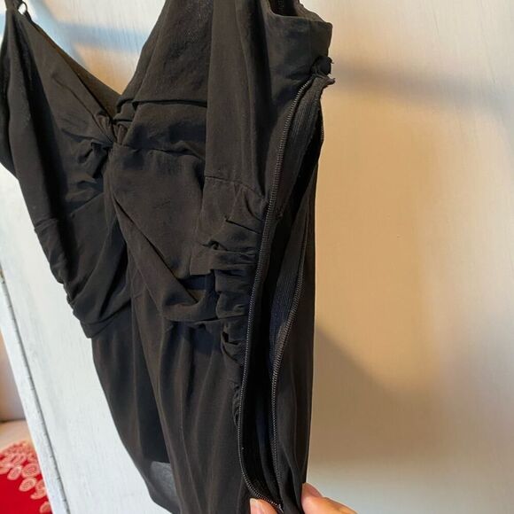 Satin Black Night-Out Top - Picture 7 of 7